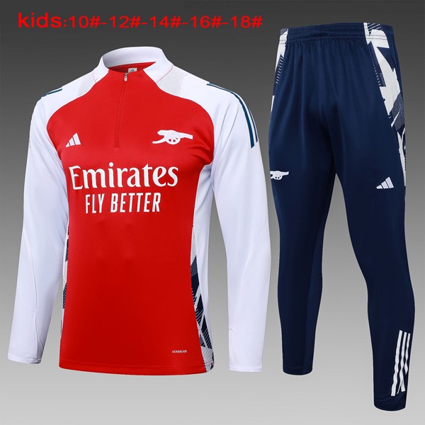 Niños Sudadera De Training Arsenal 2024 2025 Rojo Blanco 3